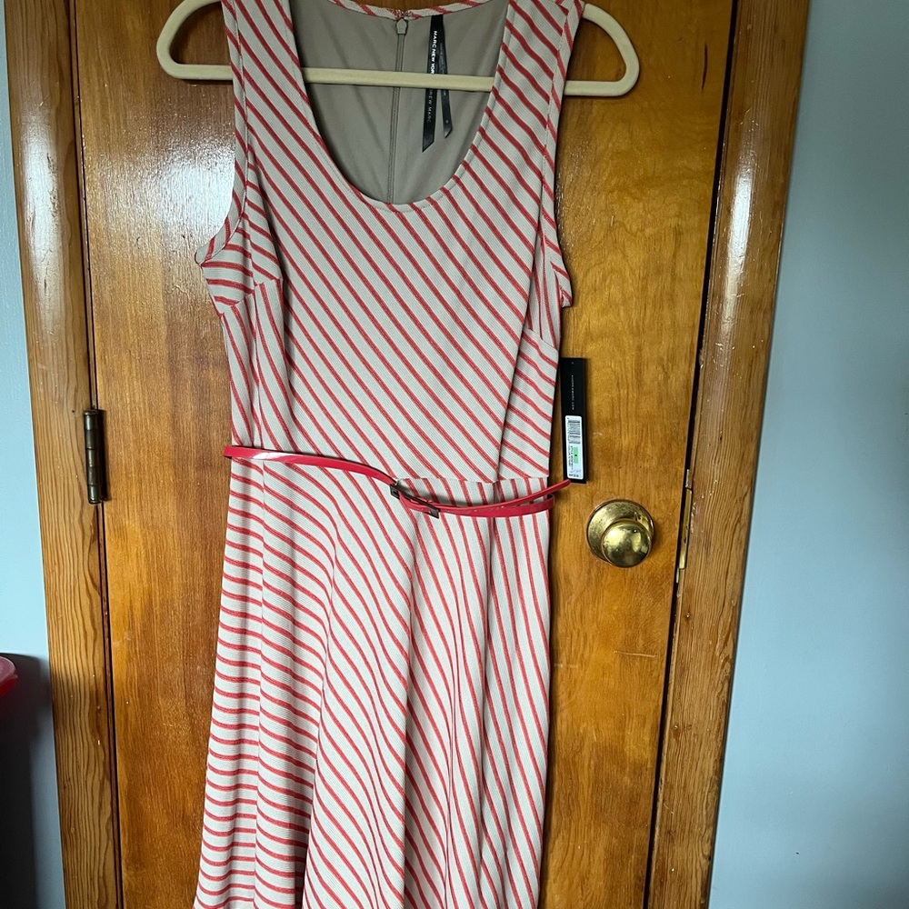 NWT Andrew Marc striped fit and flare dress size 8